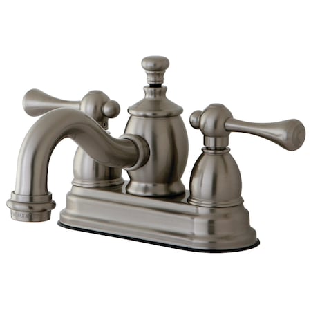 Kingston Brass KS7108BL 4" Centerset Bathroom Faucet, Brushed Nickel KS7108BL